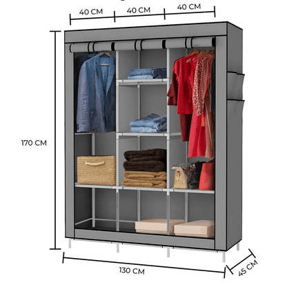 Combo Armario 3 Puestos + Zapatero 6 niveles